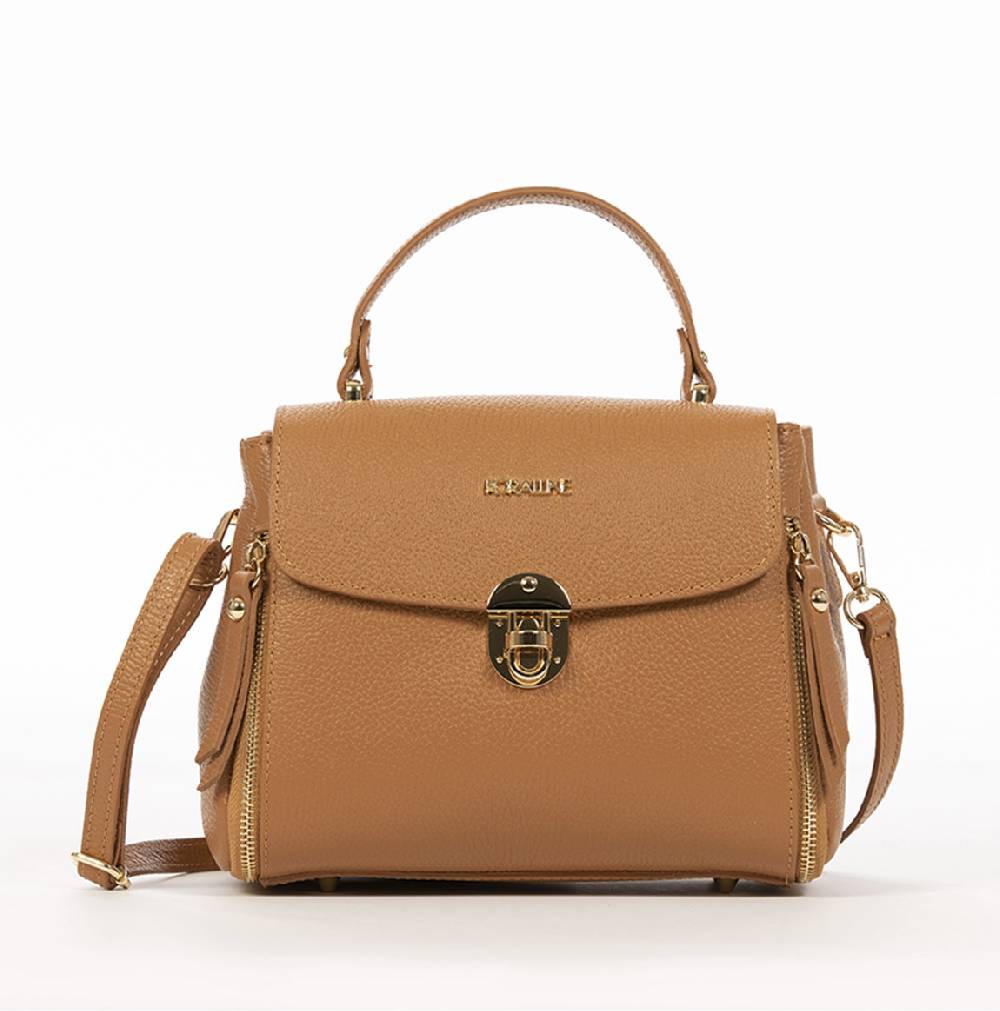 Koralline BAULETTO IN PELLE CON ZIP LATERALE Spedizione Gratuita