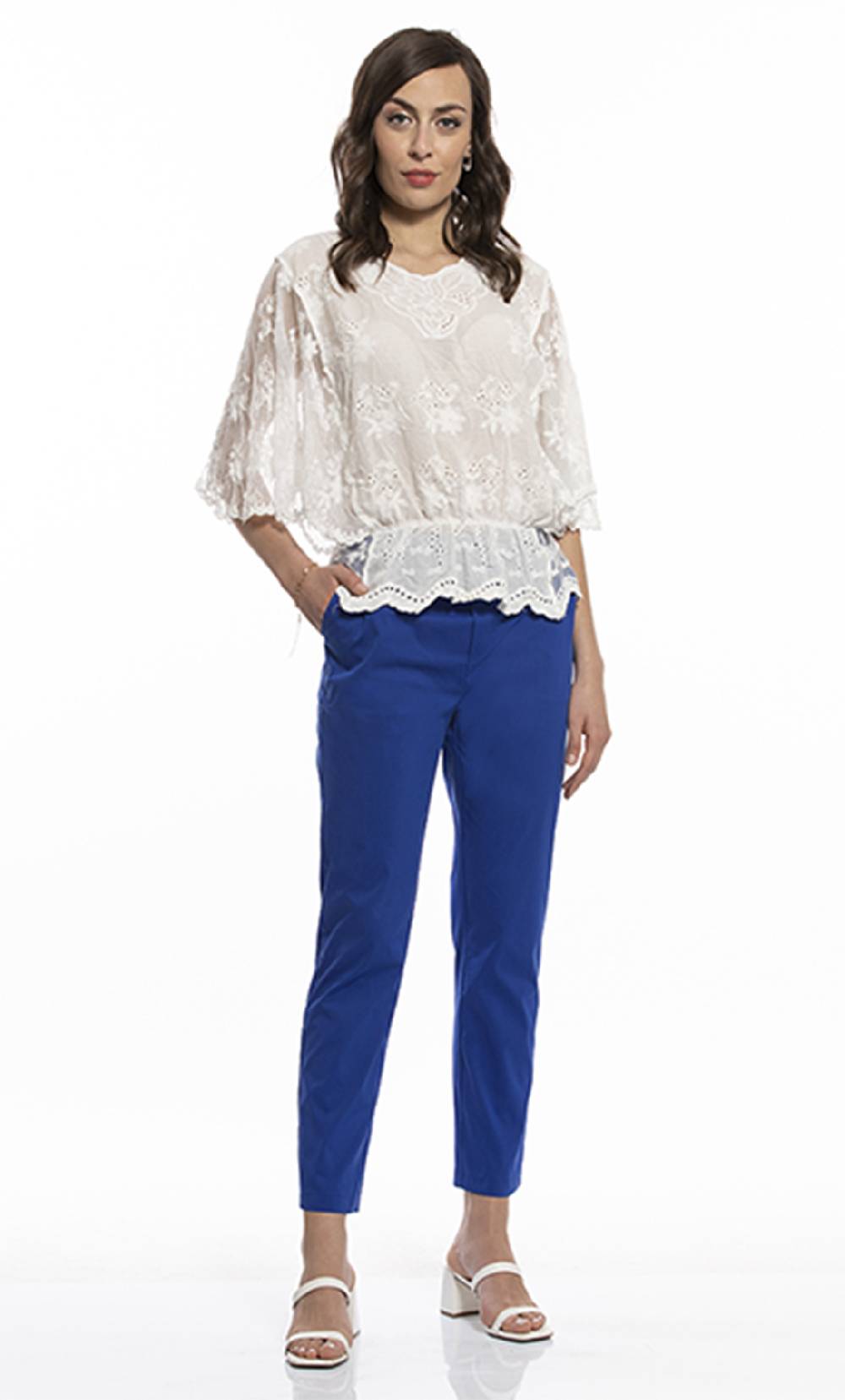 Koralline PANTALONE IN POPELINE CON ELASTICO Offerta