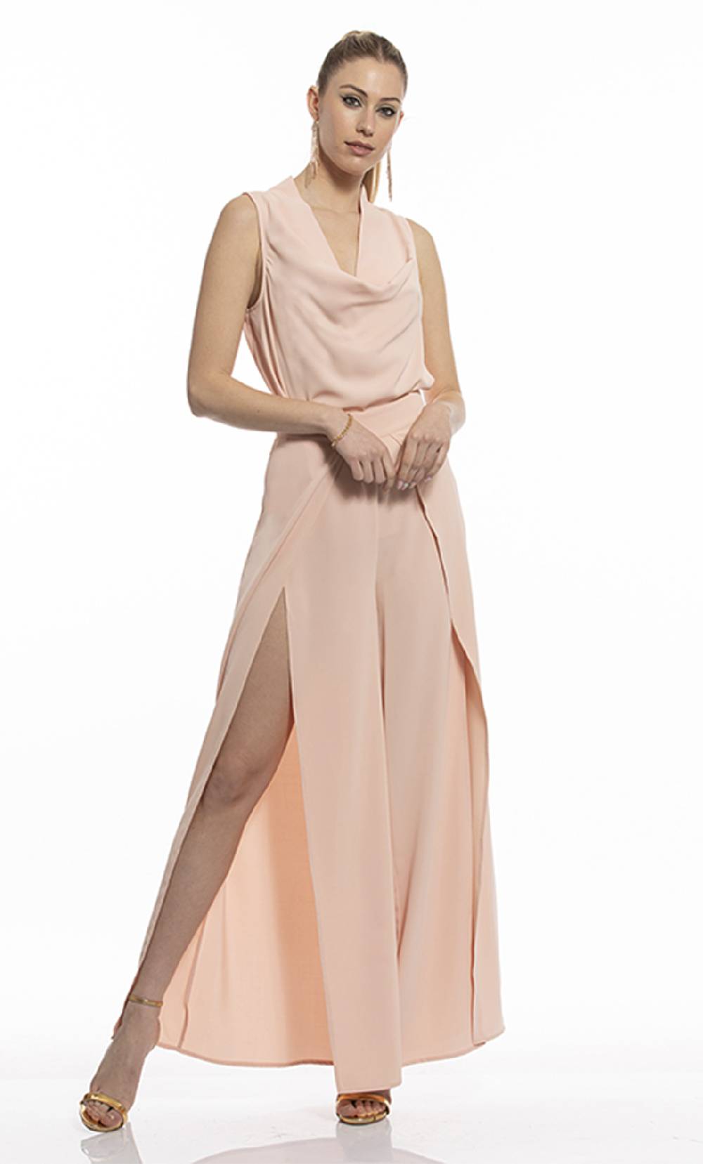 Koralline PANTALONE PALAZZO CON SPACCHI In Vendita