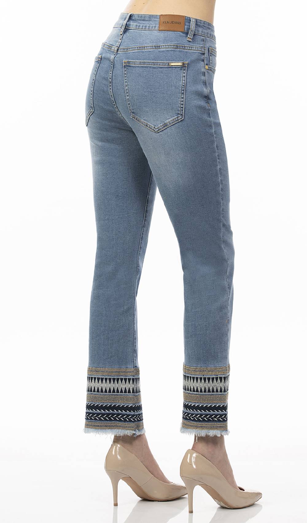 Koralline JEANS CON RICAMO AL FONDO Vendita Economica