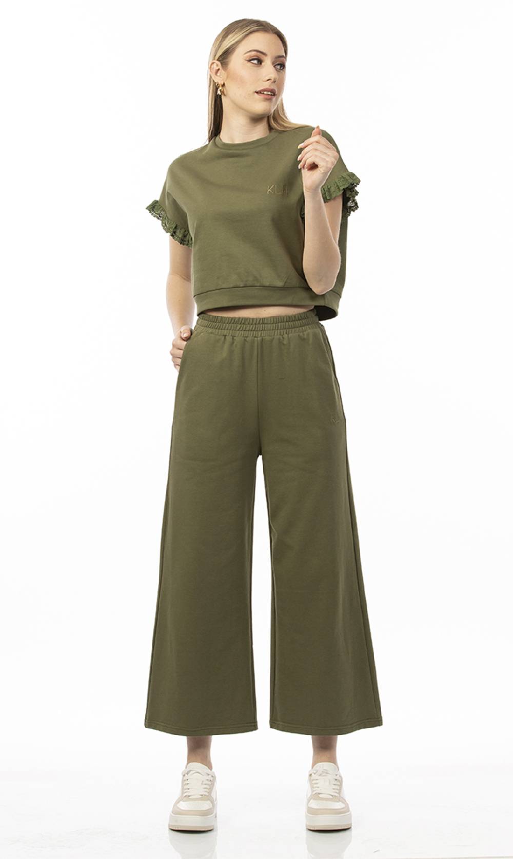 Koralline PANTALONE CROP IN FELPA Novità