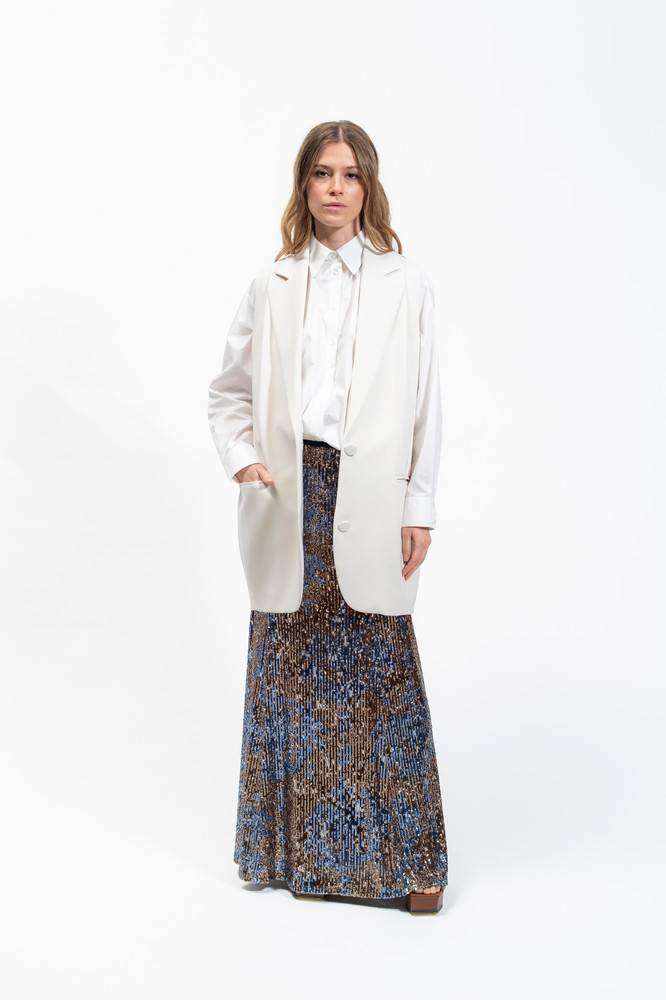 Olla Parèg GILET OVER IN CREPE STRETCH Sottocosto