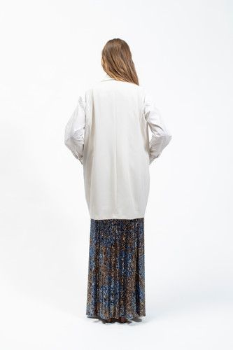 Olla Parèg GILET OVER IN CREPE STRETCH Sottocosto