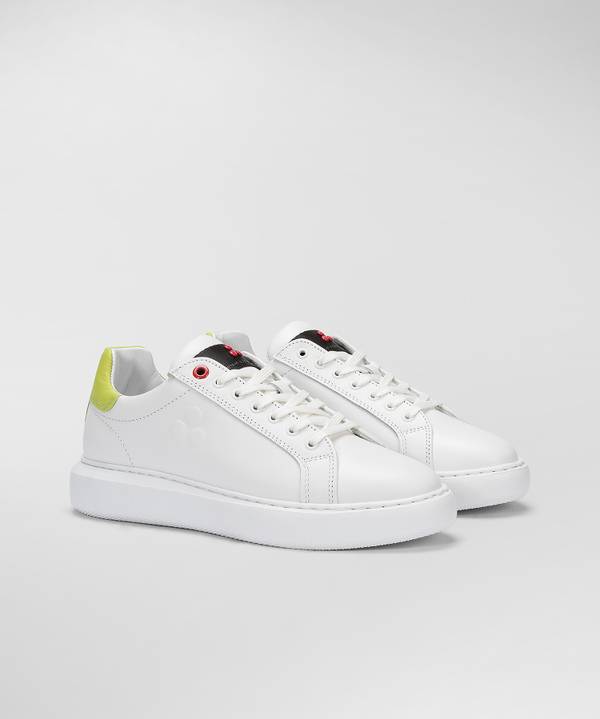 Peuterey Sneaker in pelle con logo goffrato Consegna Veloce