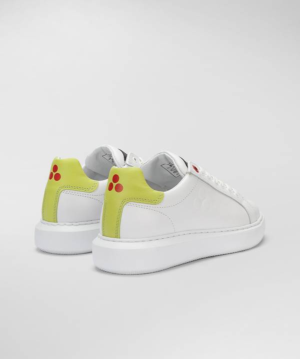 Peuterey Sneaker in pelle con logo goffrato Consegna Veloce