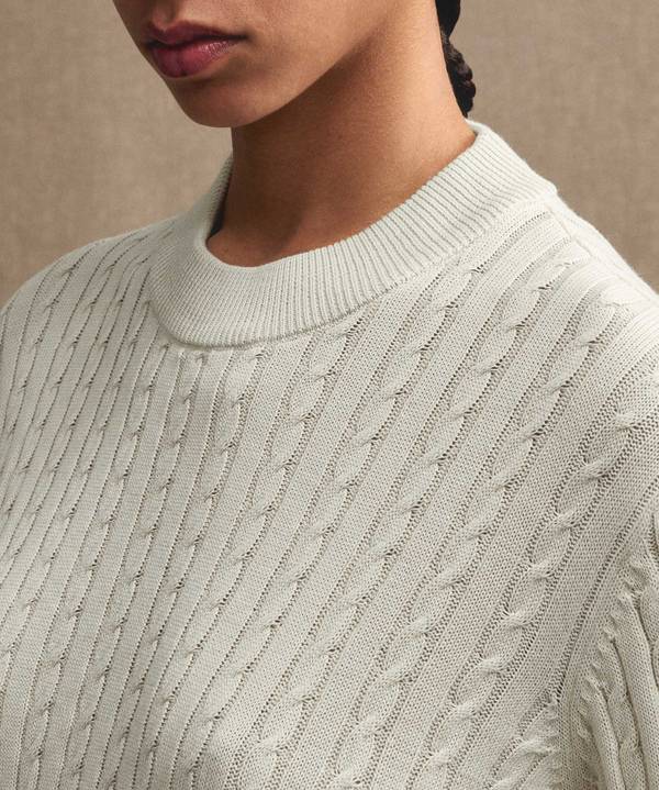Peuterey Maglia a treccia in tricot di cotone Sottocosto
