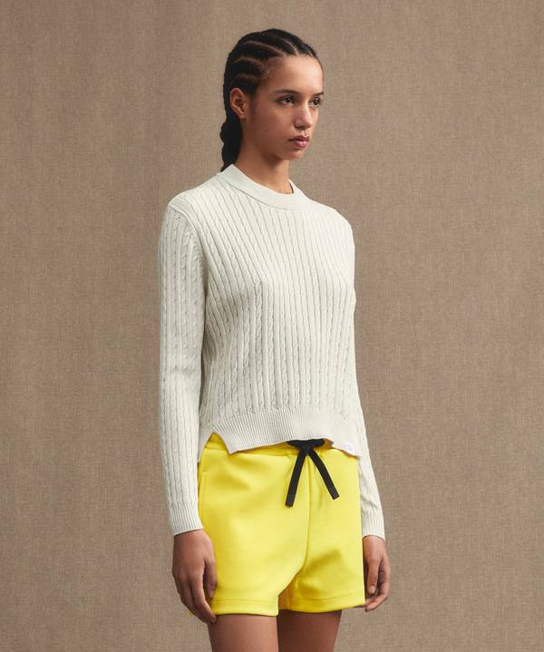Peuterey Maglia a treccia in tricot di cotone Sottocosto