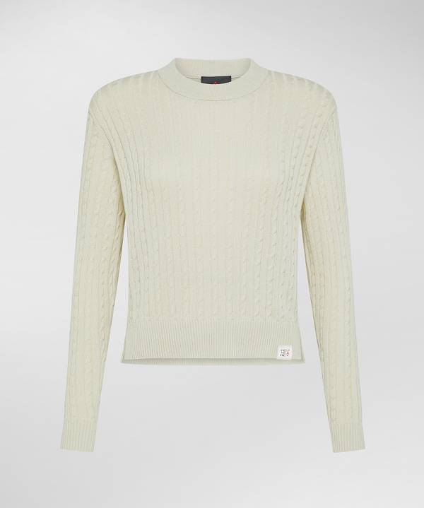 Peuterey Maglia a treccia in tricot di cotone Sottocosto
