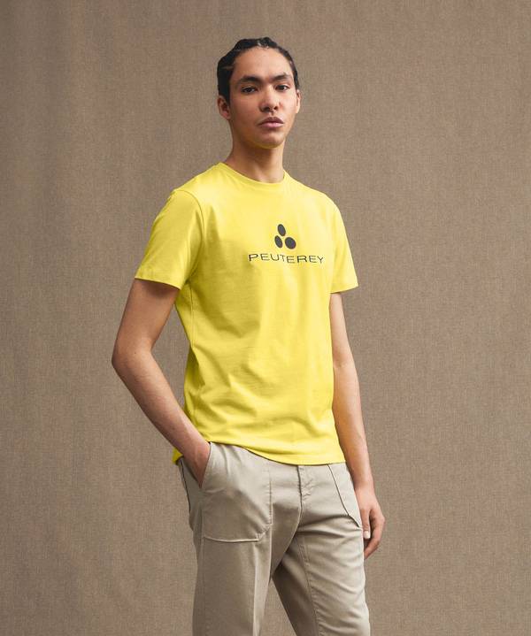 Peuterey T-shirt logata di cotone In Vendita