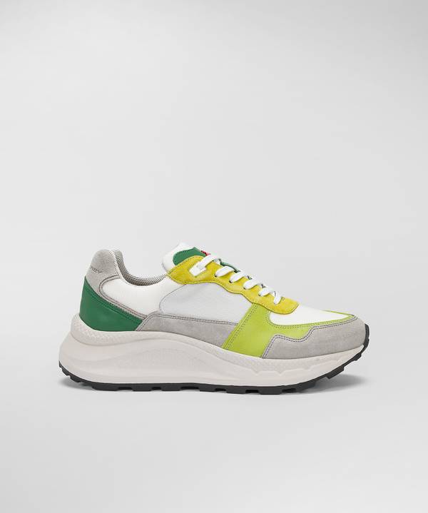 Peuterey Sneakers in pelle con dettagli nylon e nappa
