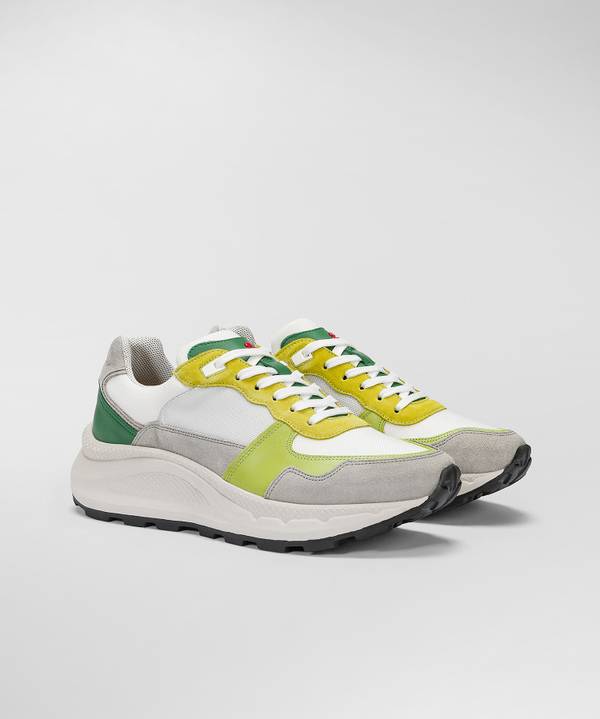 Peuterey Sneakers in pelle con dettagli nylon e nappa Vendita Calda