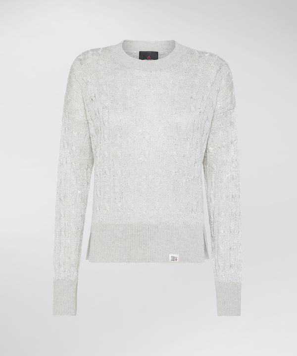 Peuterey Maglia a trecce con paillettes Italia