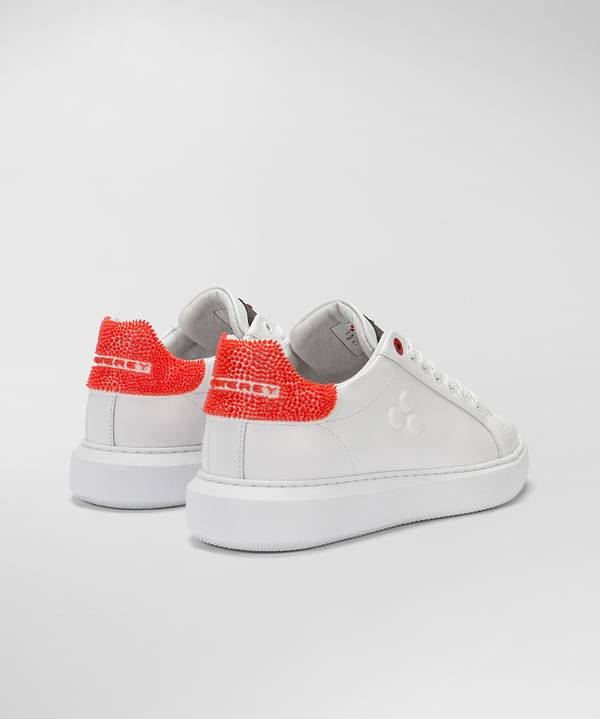 Peuterey Sneaker in pelle con tallone lavorato In Linea