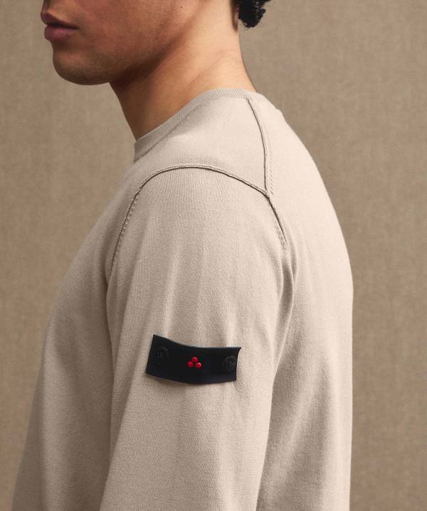 Peuterey Maglia tricot con logo ricamato Vendita