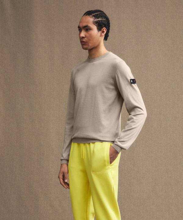 Peuterey Maglia tricot con logo ricamato Vendita