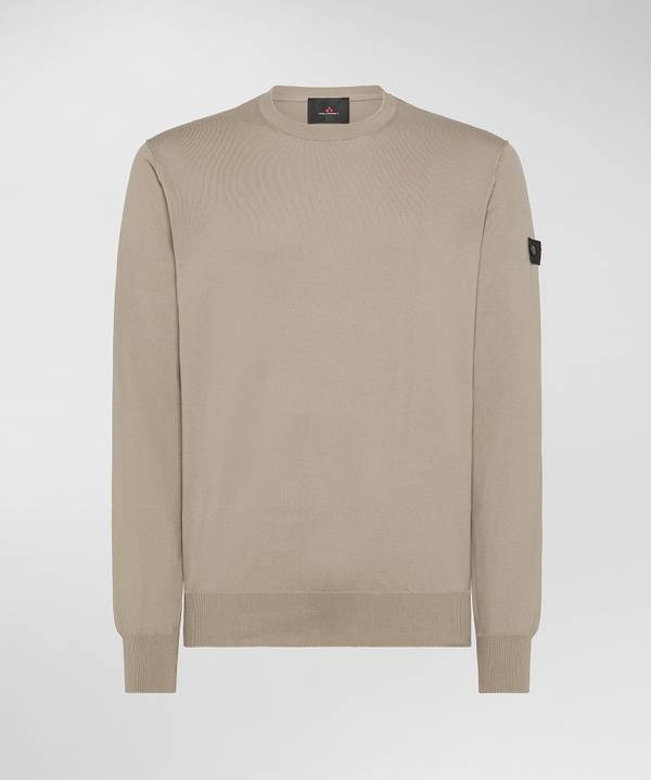 Peuterey Maglia tricot con logo ricamato Vendita