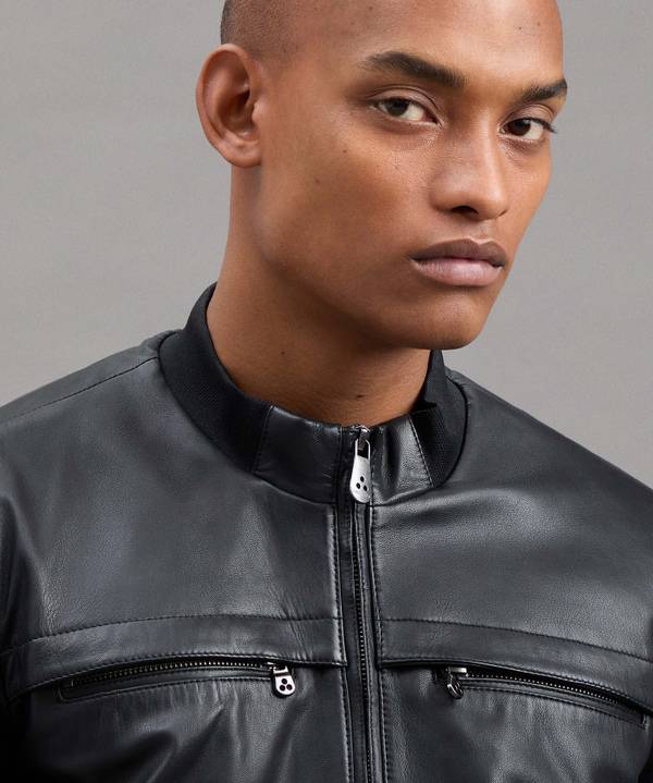 Peuterey Giacca Biker In Pelle Shopping Online