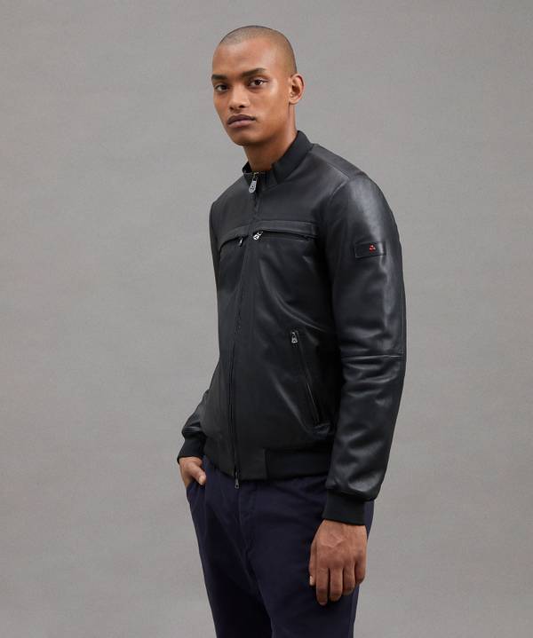 Peuterey Giacca Biker In Pelle Shopping Online