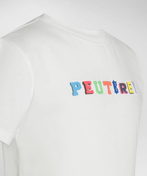 Peuterey T-shirt in cotone con stampa Vendite Flash