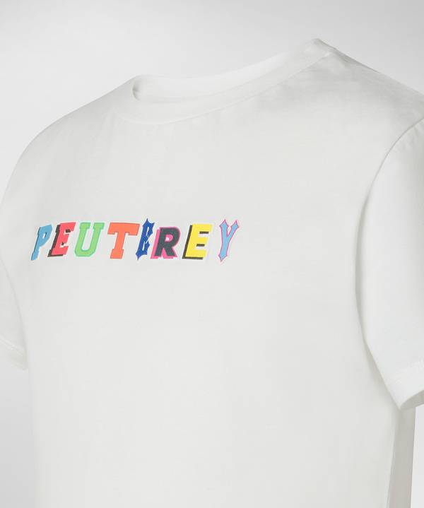 Peuterey T-shirt in cotone con stampa Vendite Flash