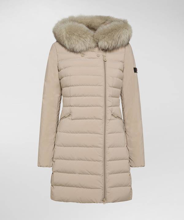 Peuterey Piumino Slim Con Pelliccia Nuova
