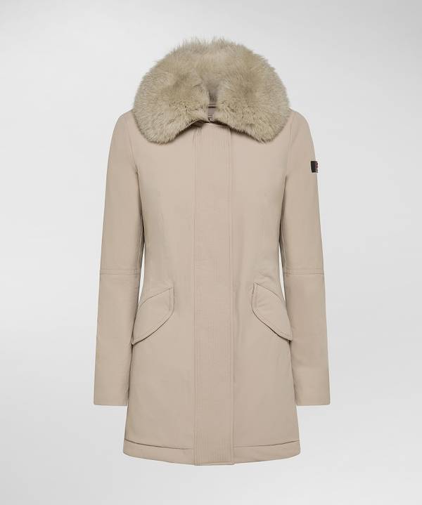 Peuterey Giacca Slim Con Pelliccia Nuovo