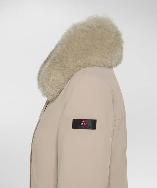 Peuterey Giacca Slim Con Pelliccia Nuovo