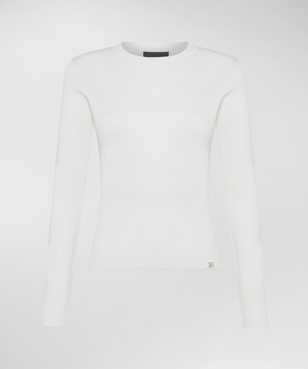 Peuterey Maglia paricollo con polsini a contrasto Sottocosto
