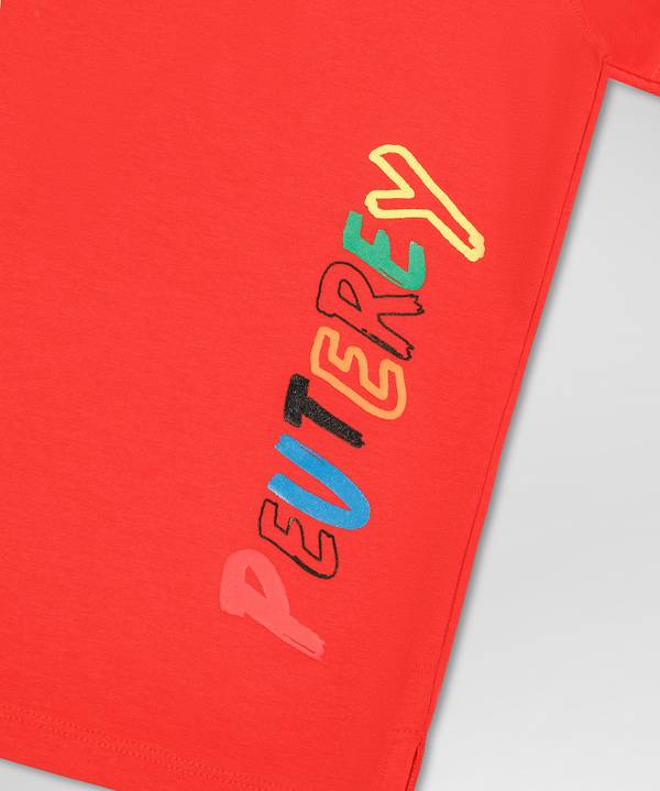 Peuterey T-shirt con stampa sul retro Sconto