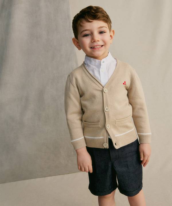 Peuterey Cardigan in tricot di cotone Online