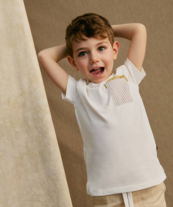 Peuterey T-shirt con taschino rigato Offerte