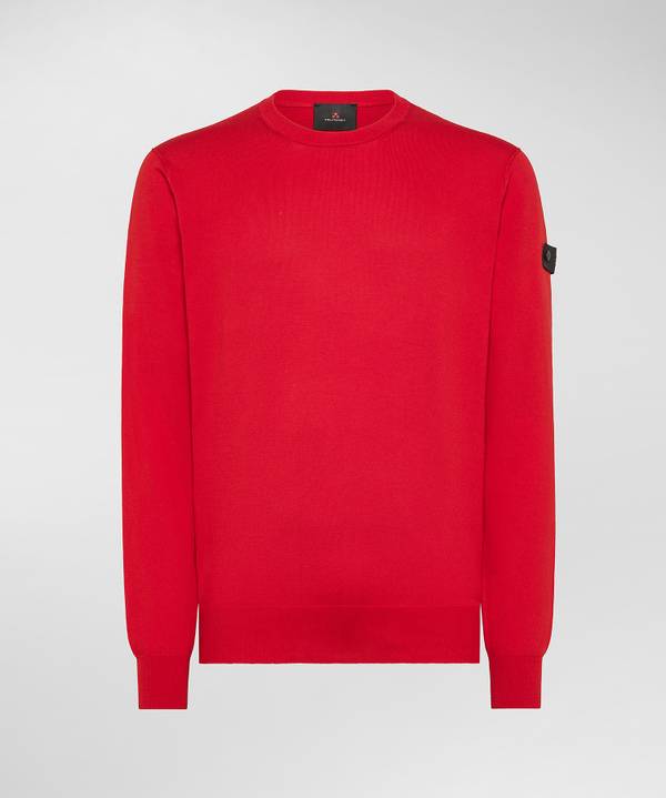 Peuterey Maglia tricot con logo ricamato Vendita Calda