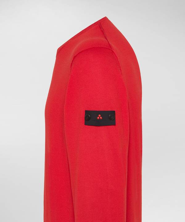 Peuterey Maglia tricot con logo ricamato Vendita Calda