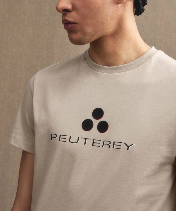 Peuterey T-shirt logata di cotone Vendita Economica