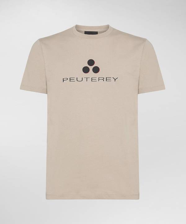 Peuterey T-shirt logata di cotone Vendita Economica