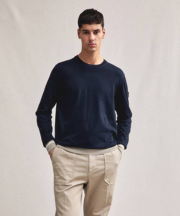 Peuterey Maglia tricot con dettagli rigati 2025