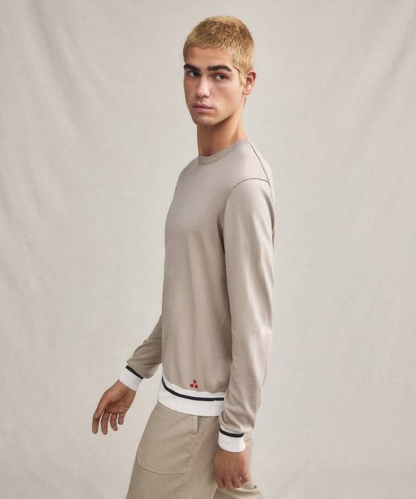 Peuterey Maglia tricot con dettagli rigati Outlet
