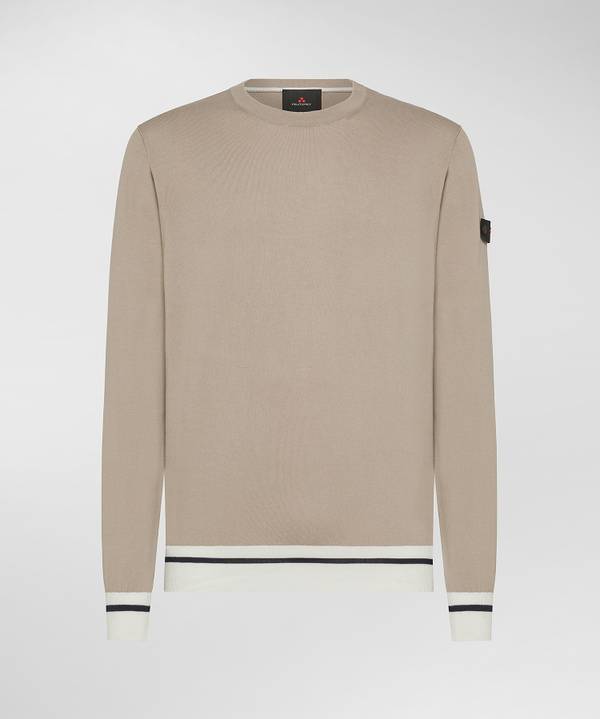 Peuterey Maglia tricot con dettagli rigati Outlet