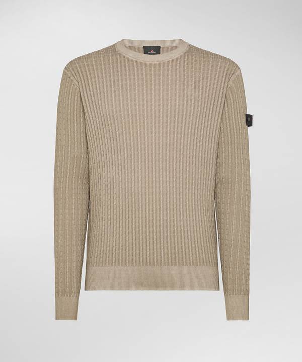 Peuterey Maglia a trecce in tricot di cotone Vendite Flash