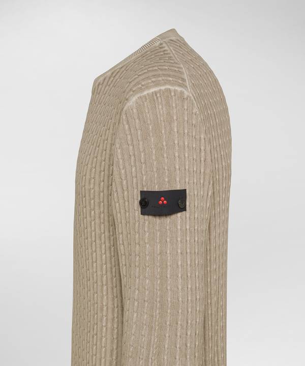 Peuterey Maglia a trecce in tricot di cotone Vendite Flash