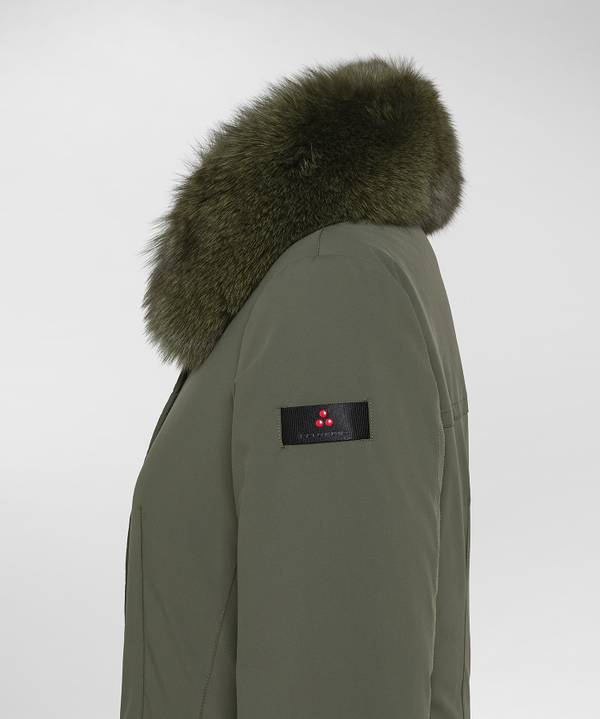 Peuterey Giacca Slim Con Pelliccia In Saldo