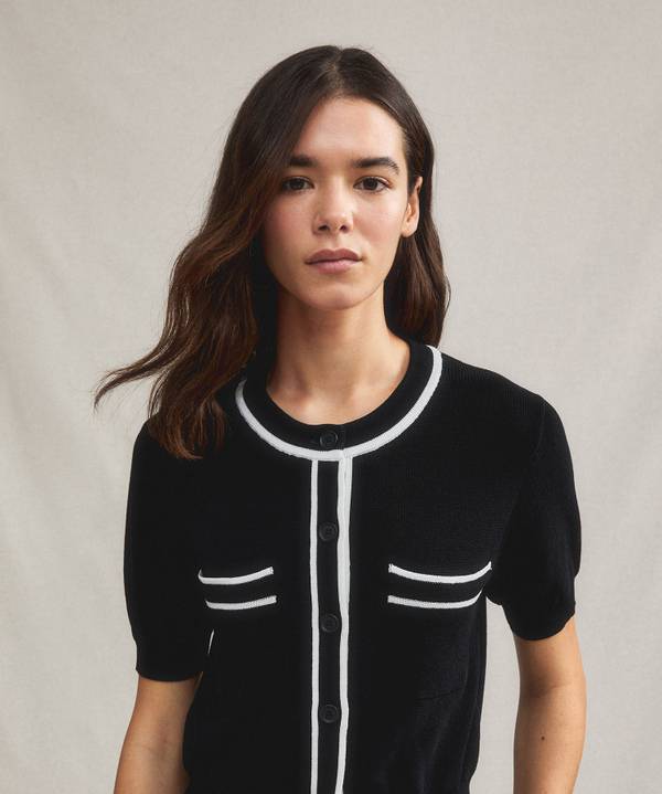 Peuterey Cardigan manica corta con tasche al petto Promozione