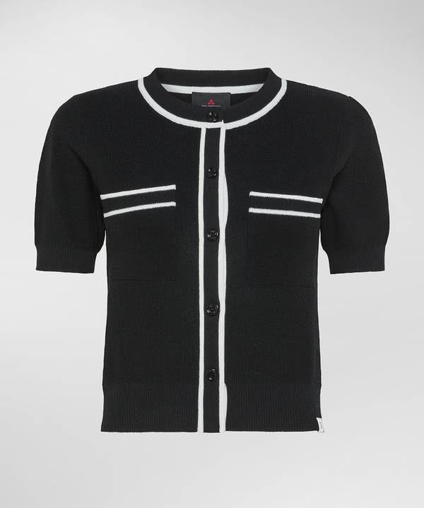 Peuterey Cardigan manica corta con tasche al petto Promozione