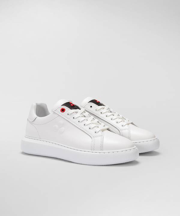 Peuterey Sneaker in pelle con logo goffrato Consegna Veloce