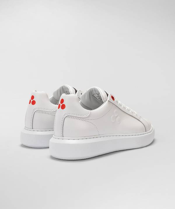 Peuterey Sneaker in pelle con logo goffrato Consegna Veloce