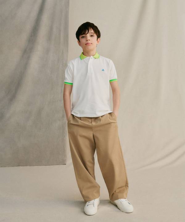 Peuterey Polo in piquet dettagli fluo Sconto