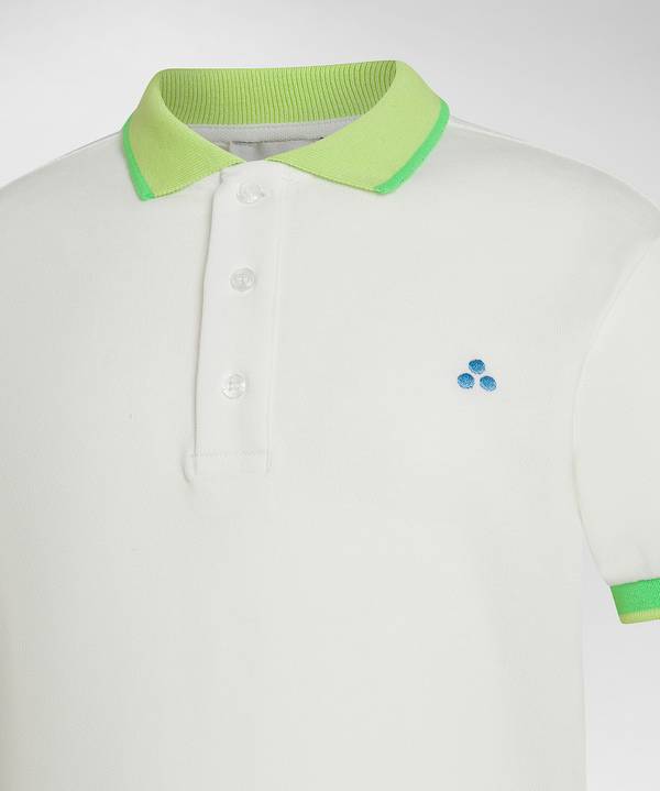 Peuterey Polo in piquet dettagli fluo Sconto
