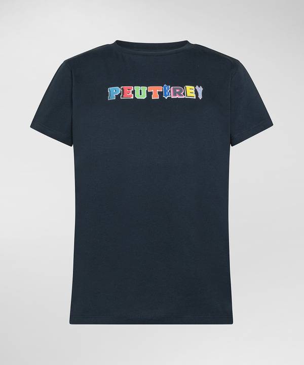 Peuterey T-shirt in cotone con stampa Offerta