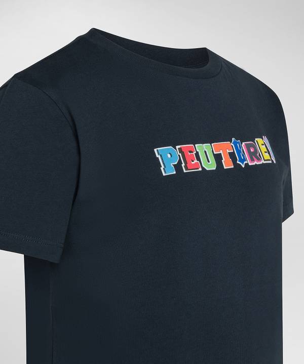 Peuterey T-shirt in cotone con stampa Offerta