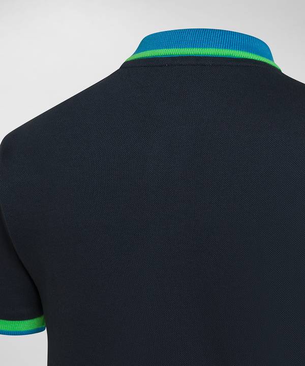 Peuterey Polo in piquet dettagli fluo Economico